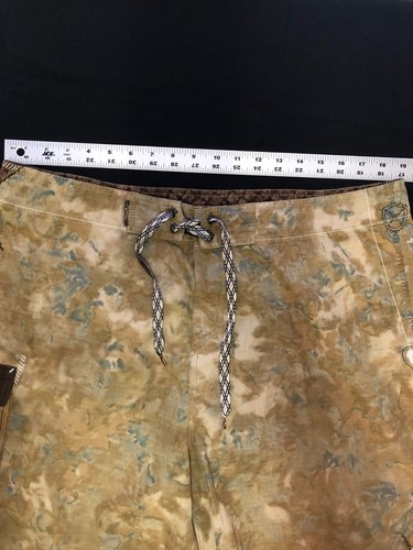 OG Quiksilver Ripstop Board Shorts Sand Camo TOUGH X-LONG + NEO FLY TRUE SIZE 38 - Picture 14 of 20