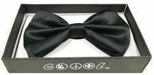 New UNISEX MENS WOMENS ADJUSTABLE BOWTIE WEDDING TUXEDO NECKTIE BLACK BOW TIE