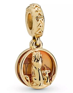 New Authentic Pandora Disney Lion King Gold Simba Mufasa Sunset Shine Charm Ebay