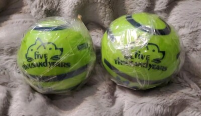 2x Small Wobble Dog Toys Ball,Giggle Ball for Dogs,Squeaky Dog Toys Ball Chewing