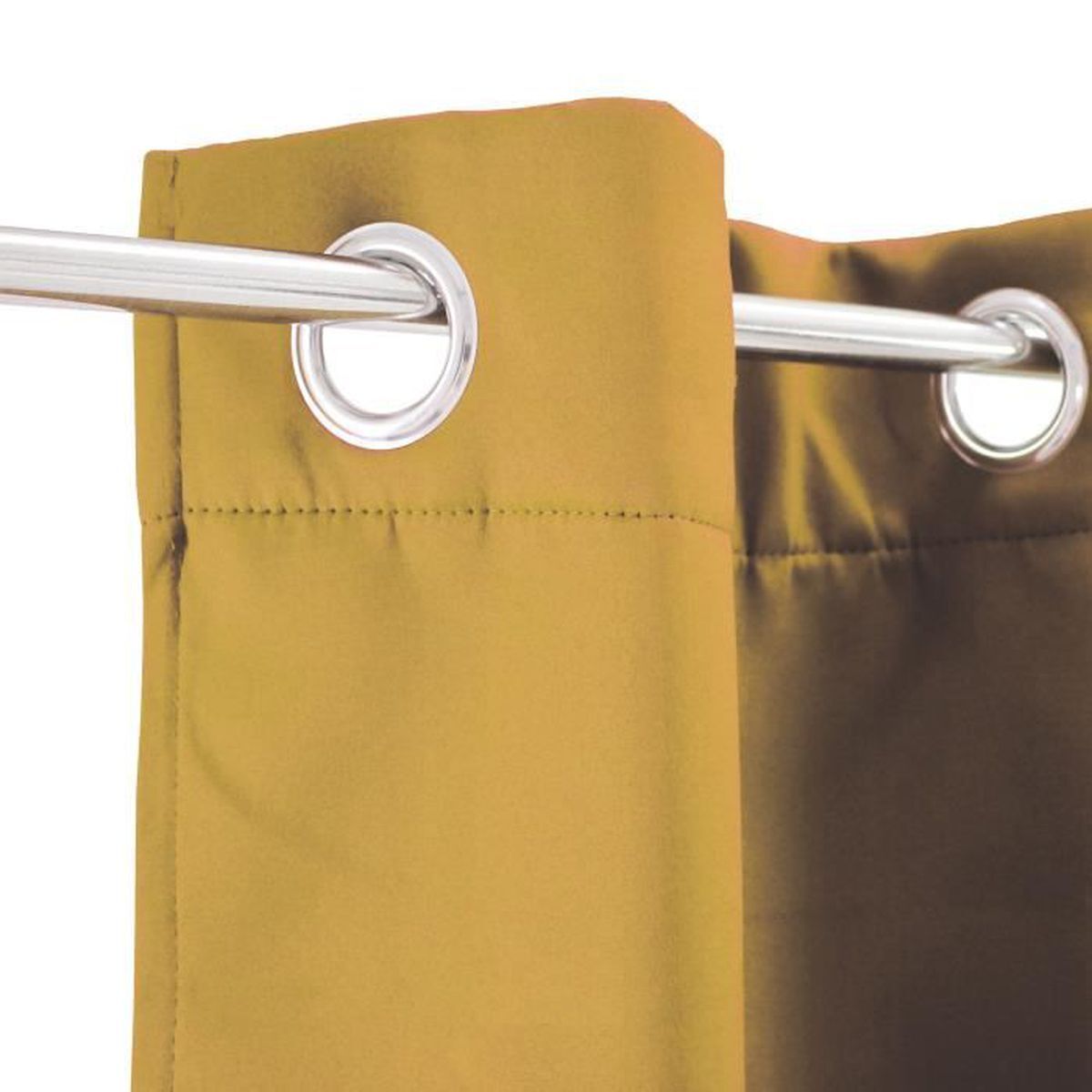 Rideau occultant Strong en tissu lourd jaune de haute densité 140x250 cm