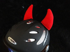 HÖRNER  rot  Klett  NEU Snowboard Teufelshörner Teufel Helm Skihelm Fasching