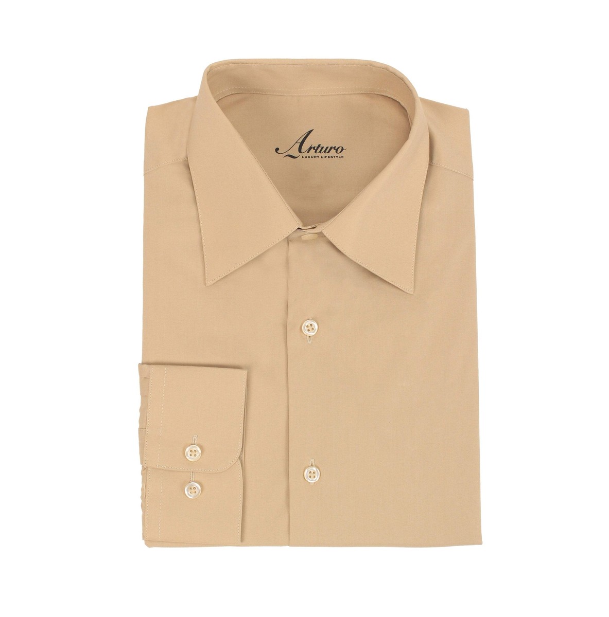 modern fit dress shirts Mens Single Pocket day ease Arturo 100 Modern Fit Dress