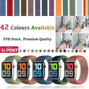 Nylon Woven Loop Sport Strap Band for Apple Watch Series Ultra 11-1 38mm-49mm