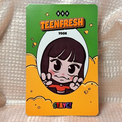 Yoon Official Photocard StayC 3rd Mini Album Teenfresh Highup Ent