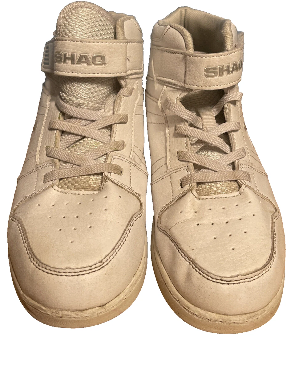 Shaq Little Big Boys sneakers YOUTH SIZE 4 High Top White BYSQ21CA032 tennis