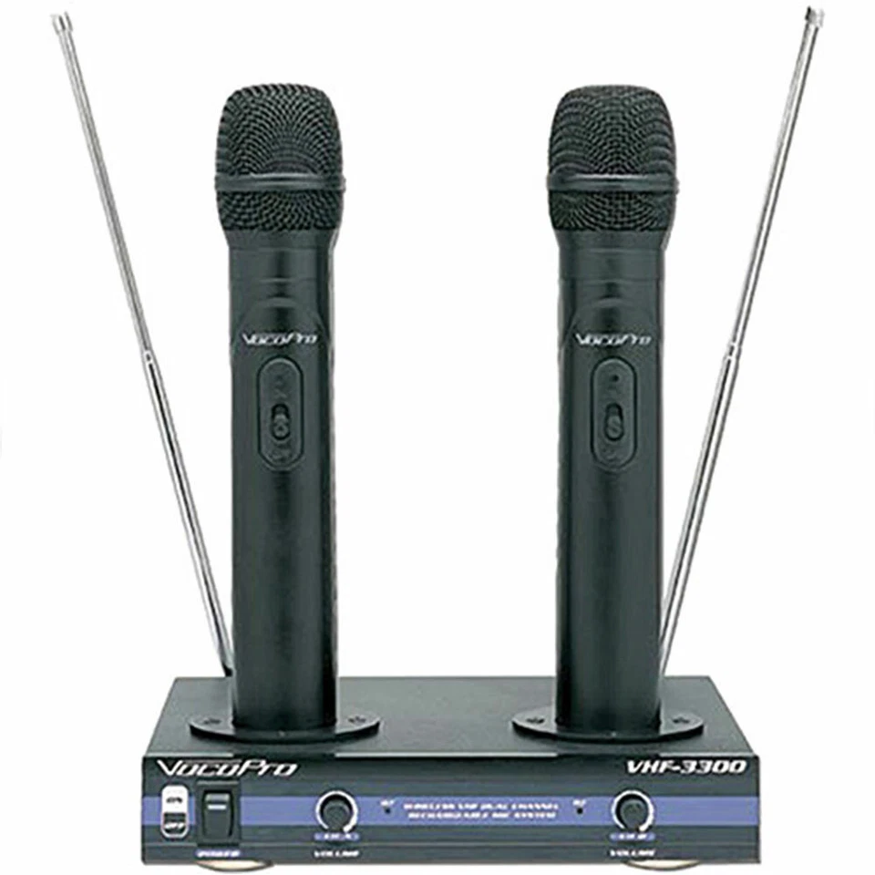 VocoPro VHF-3300 VHF Wireless Microphone System w/ Windscreen and AA Battery - Image 2 of 4