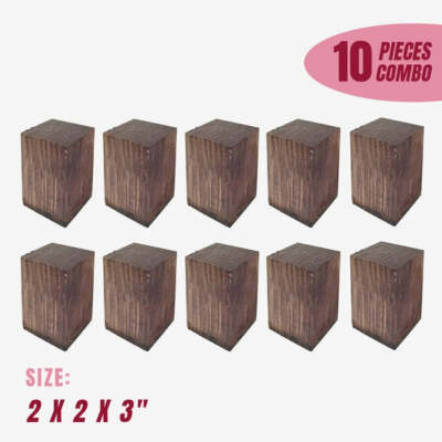 10 Pcs, East Indian Rosewood Bottle Stopper Blanks 2x 2x 3- Free US Shipping