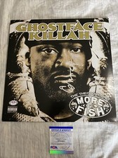 Ghostface Killah signed Wu Tang vinyl record More Fish PSA COA PROOF