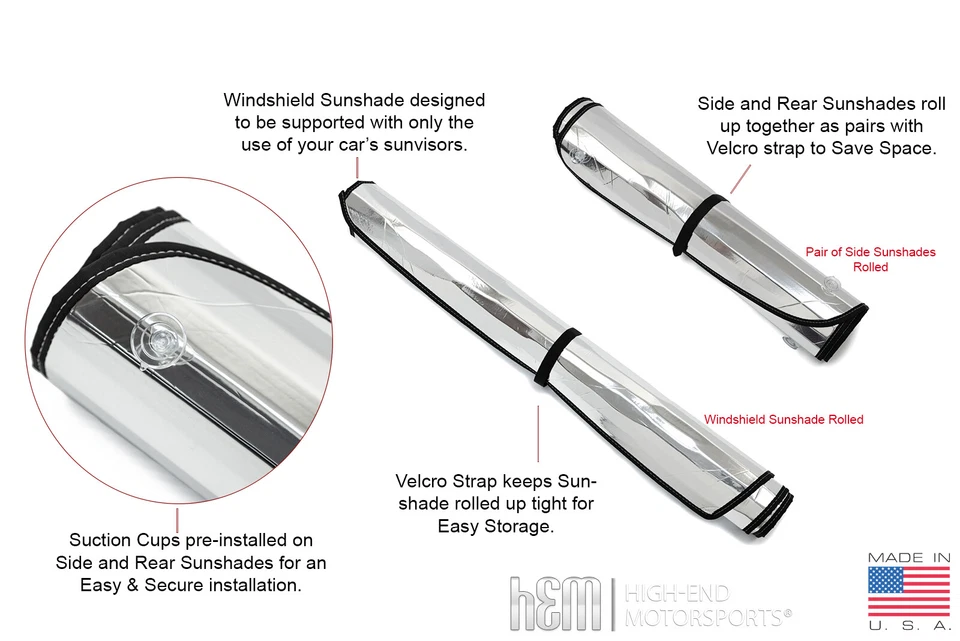 Freightliner Classic XL Windshield SunShade SET - Front & Sides - 1979 - 2015 - Image 2 of 4