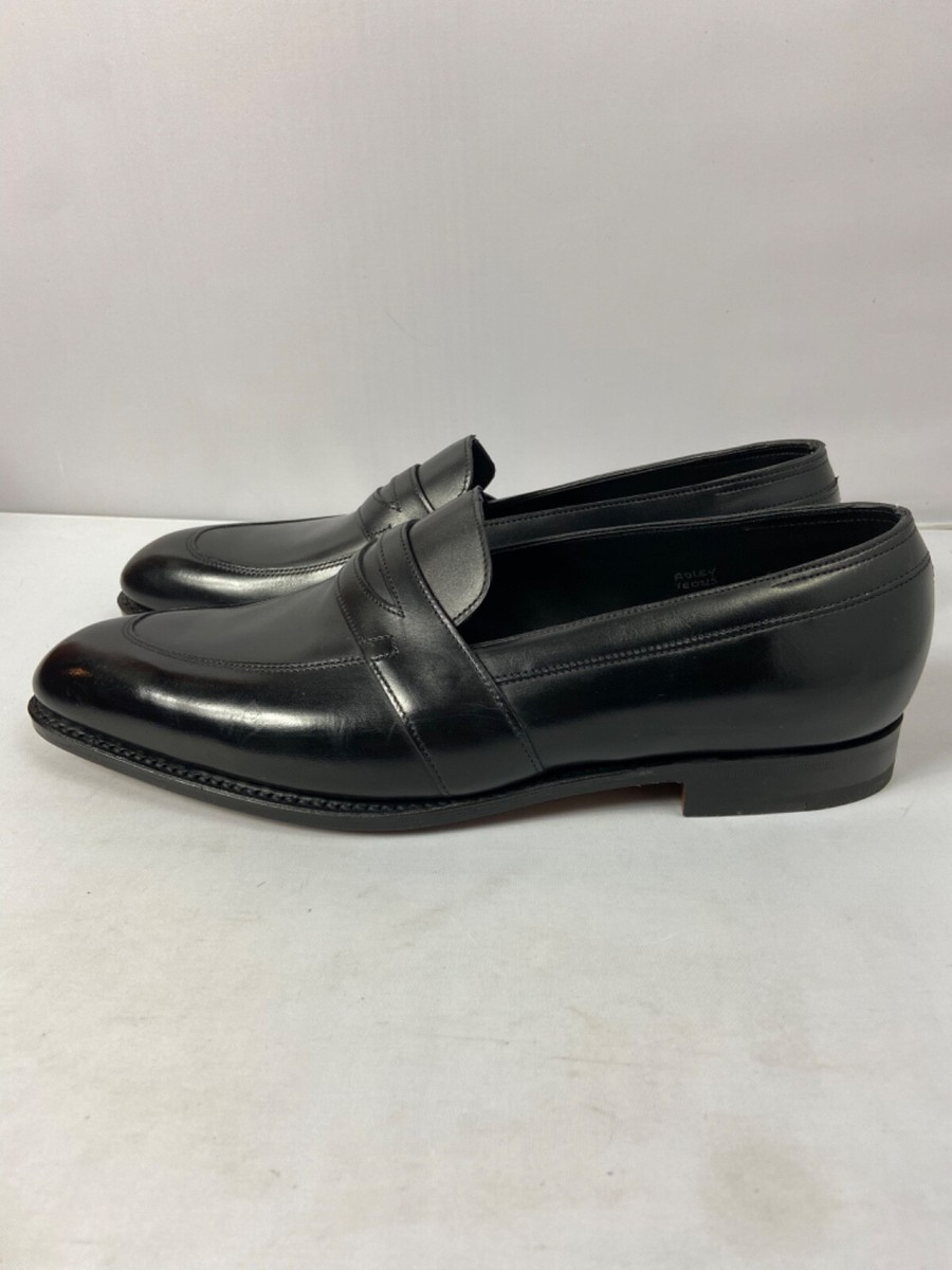 John Lobb Men's Blacks Adley Leather Loafers, US 7 | eBay