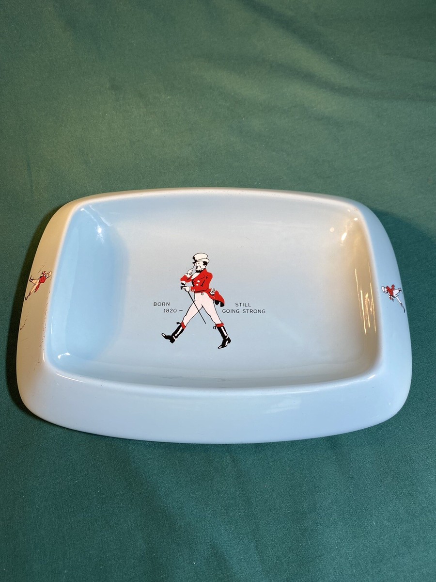 Vintage Johnnie Walker Scotch Whisky Tip Tray Dish Ceramic Wade