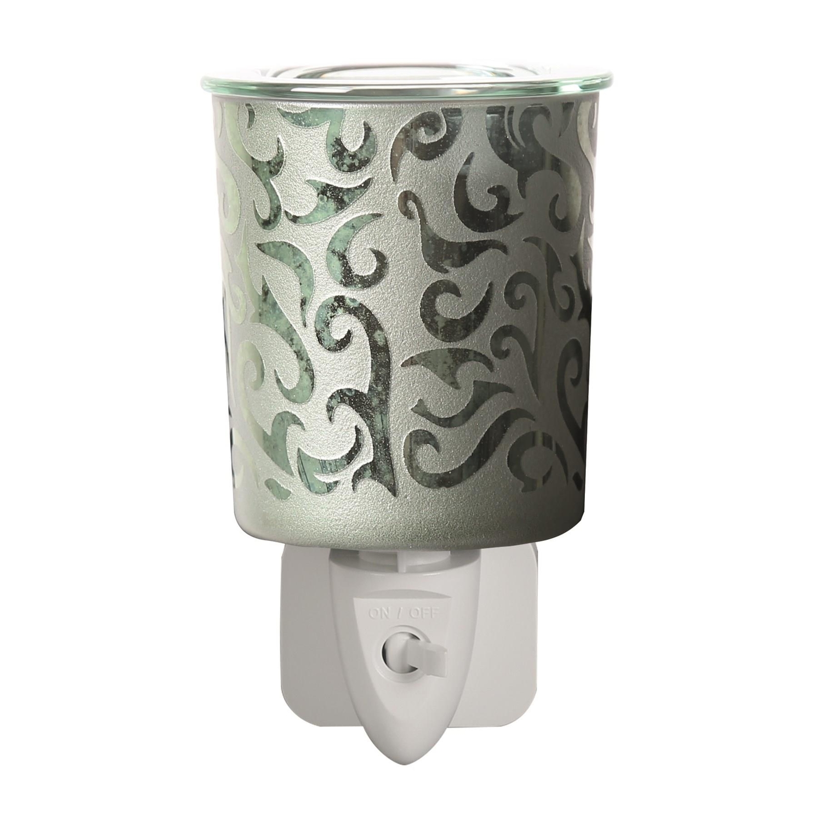 Wax Melt Burner Electric Plug In Warmer Melter Fragrance Oil Green Swirl Aroma