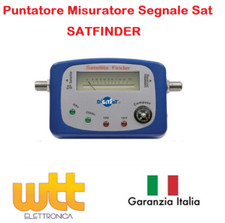 STRUMENTO PUNTATORE RIVELATORE MISURATORE SEGNALE PARABOLA SATELLITE SAT FINDER