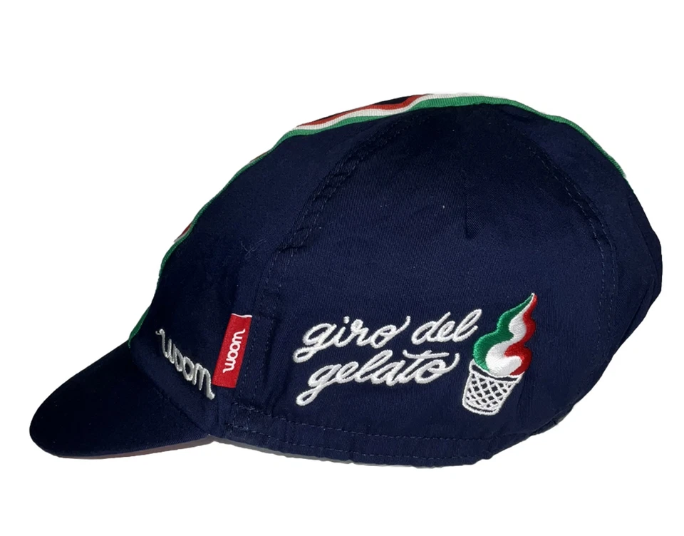 WOOM Giro del Gelato Clásico Estilo Italiano Ciclismo Bicicleta Gorra Sombrero - Azul Talla M/L Foto 2 de 4