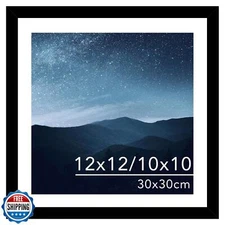 JCJMY 12x12 Picture Frame with Mat for 30 x 30cm Diamond Art Painting, Displa