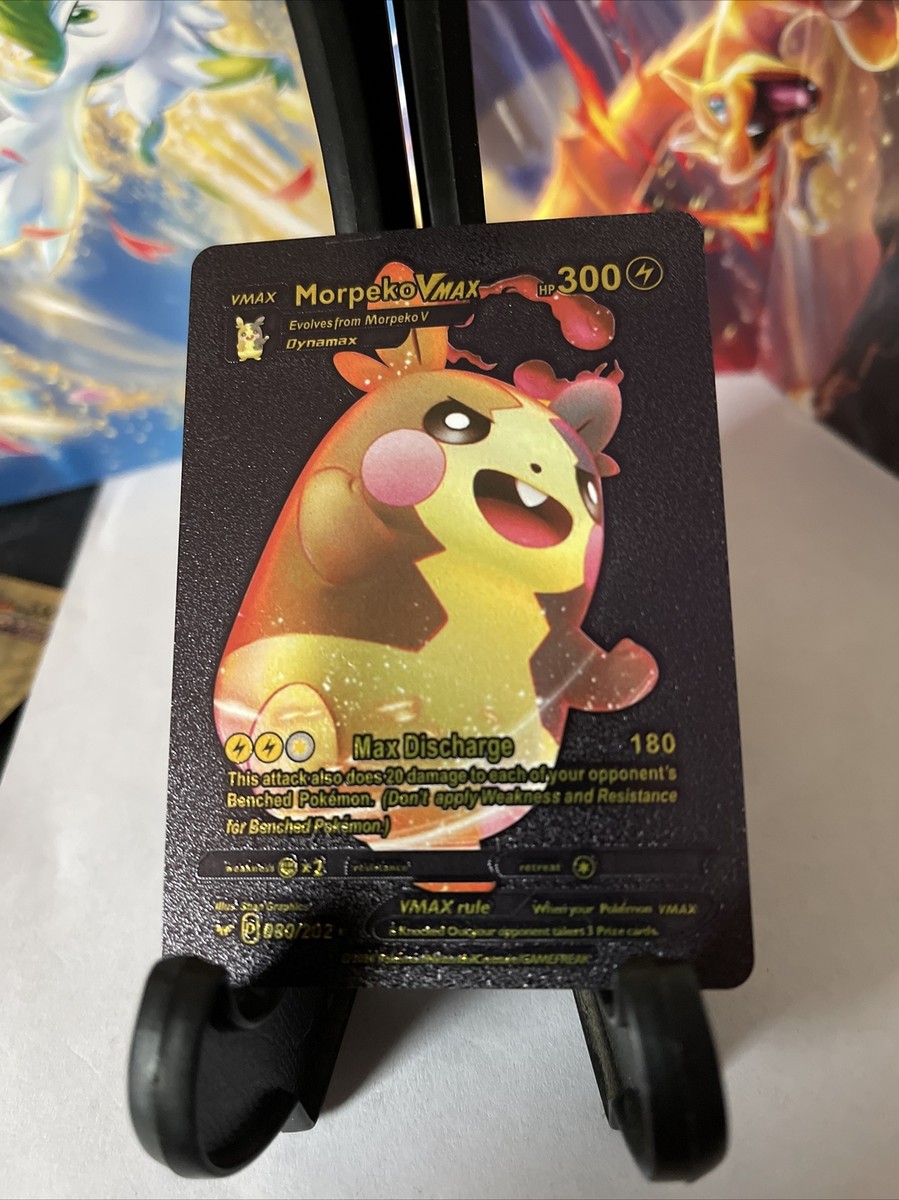 Morpeko vmax Black Foil 🔥Fan Art 🔥Pokemon Card N/M | eBay