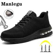 men women Work Safety Boots Steel Toe Shoe Puncture Proof Sneakers shoes 