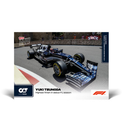 Topps Now Formula 1 2021 - Card 18 - Yuki Tsunoda - AlphaTauri
