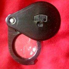 Carl Zeiss Jena DDR Einschlaglupe 6x folding pocket magnifying glass