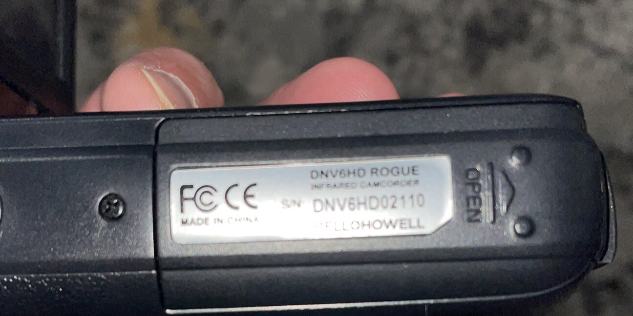 Bell+Howell DNV6HD Rogue Infrared Night Vision 1080p HD Camcorder (BLK)