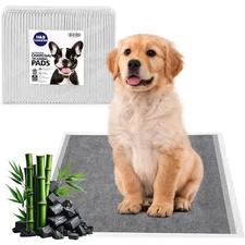 H&B LUXURIES Disposable Dog Training Pads, 56 x 58cm Activated Charcoal Puppy