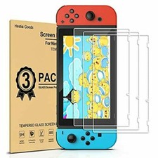 daydayup 3 Pack Tempered Glass Screen Protector Compatible with Nintendo switc