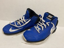 Nike Boys Team Hustle D7 747998-401 Blue Basketball Shoes Sneakers Size 5Y GUC