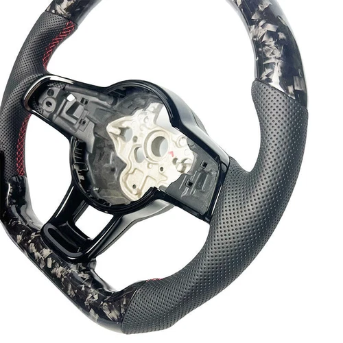 For Volkswagen VW GOLF Golf GTI / R MK7 Real Forged Carbon Fiber Steering Wheel - Picture 5 of 5