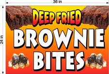 2' X 3' VINYL BANNER DEEP FRIED BROWNIE BITES
