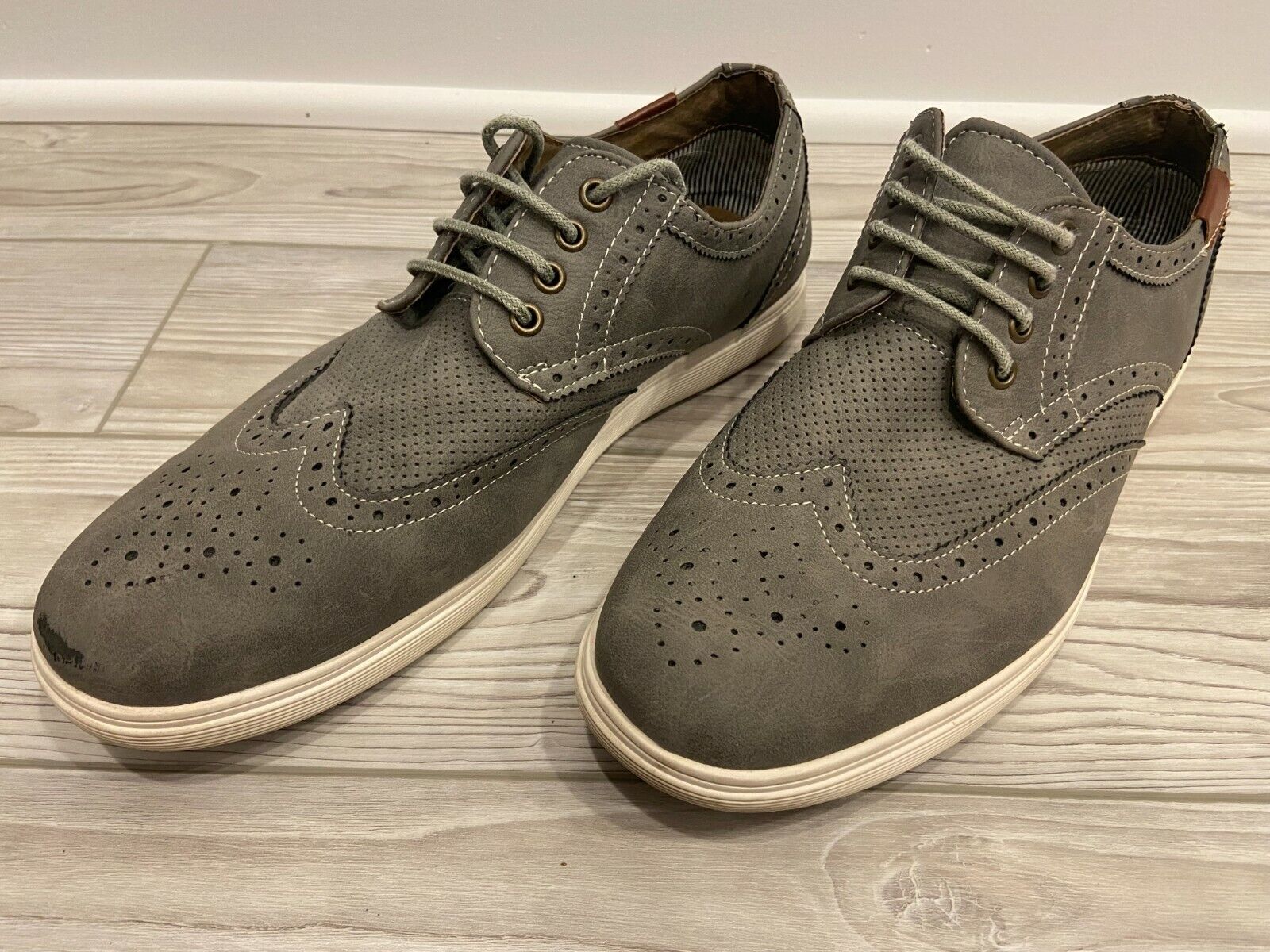 Steve Spring new work one after another Madden Casual Shoes men#039;s Long-awaited pre-owned gray 12