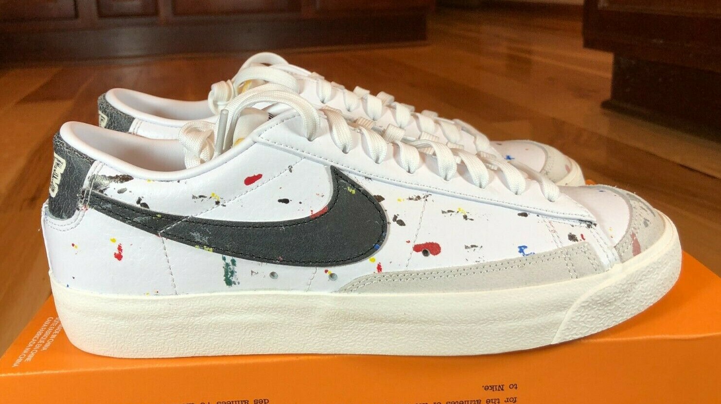 nike blazer paint splatter mens