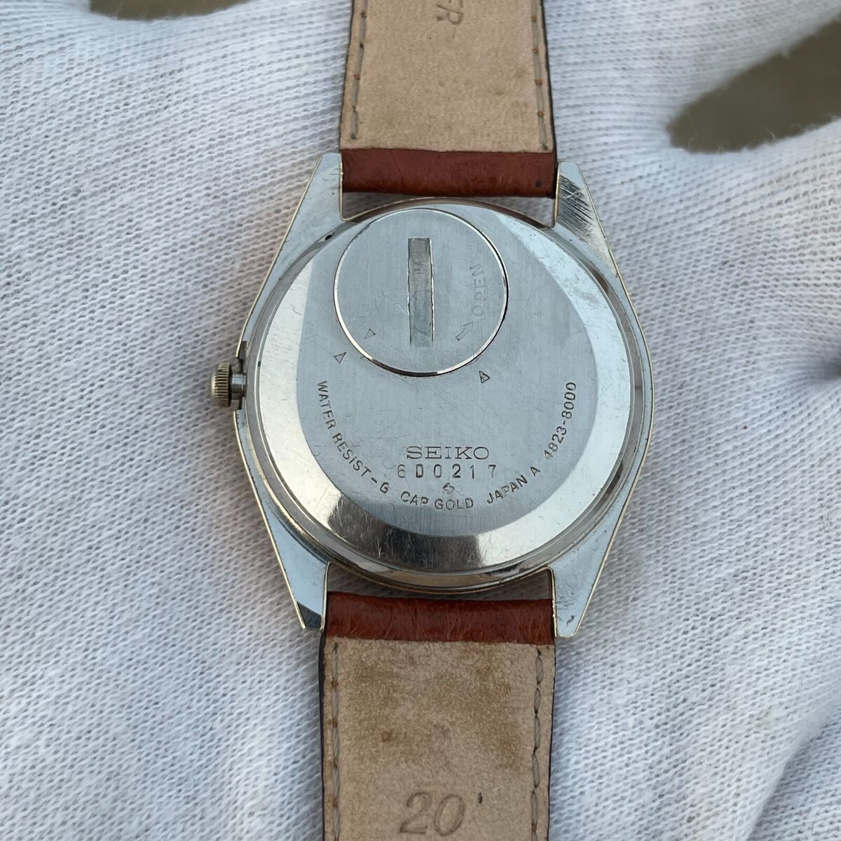 Vintage Seiko King Quartz Cap Gold 18ct Men's Watch 4823 Vintage Seiko King Quartz Cap Gold 18ct Men's Watch 4823
