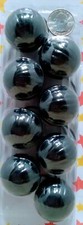 Black ELASTIC PONYTAIL HOLDER JUMBO BEADS GIRL HAIR SCRUNCHIE KNOCKER BAL