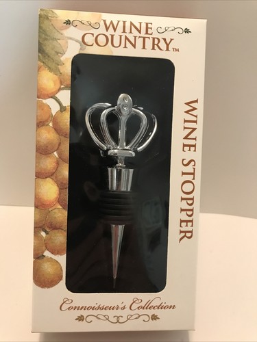 Wine Country Wine Stopper from Connoisseur's Collection - Set of 2 / NEW - Picture 2 of 4