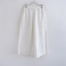  Vlas Blomme  Linen/Cotton  Size F Easy Wide Pants