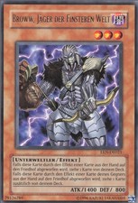 YuGiOh Broww, Jäger der Finsteren Welt (V.1) EEN-DE021 Rare Light Played 1st