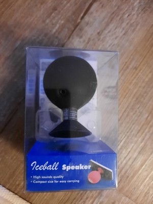 ICEBALL Stereo Lautsprecher Box Sound m. Saugnapf Smartphone MP3 Handy Tablet
