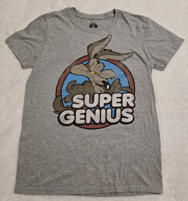 Looney Tunes Wile E. Coyote Super Genius Men's Graphic T-shirt Size Small