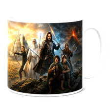 Lord Of The Rings Mug Fantasy Movie Gift LOTR Geek Coffee Cup Middle Earth