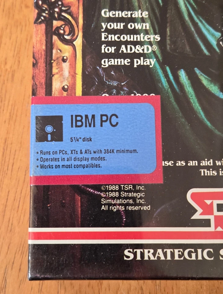 New Sealed AD&D Dungeon Masters Assistant Vol 1 PC Big Box Game IBM Complete - Image 4 of 4