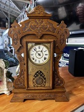 Rare Antique Seth Thomas Giants Clock No.3 Circa 1904 Oak Case Excellent Shape