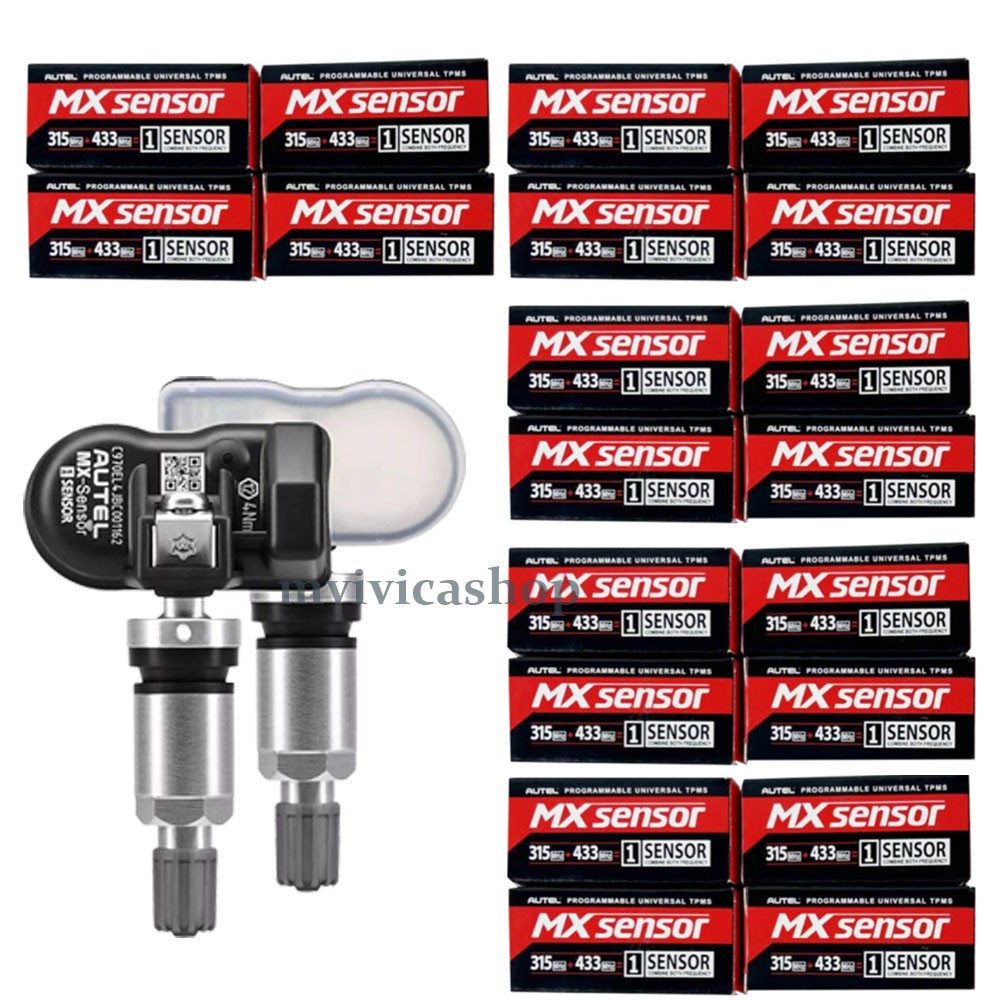 20pcs Autel MX-Sensor Universal Programmable 315MHz&433MHz Metal Stem TPMS US