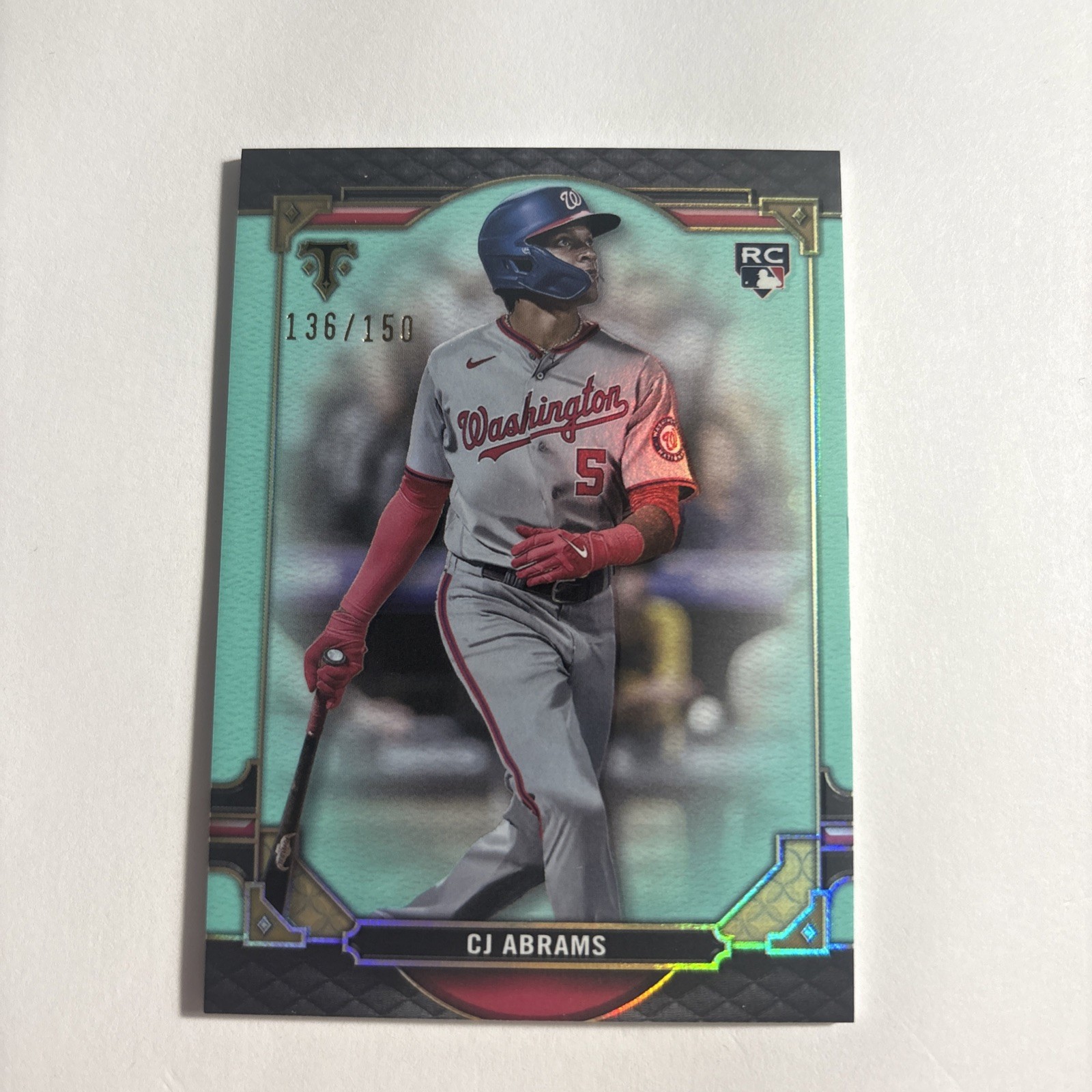 2022 Topps Triple Threads CJ Abrams AQUA PARALLEL #/150 🔥 Rookie RC 📈