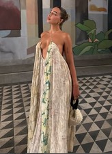 Zara ZW Collection Long Volume Floral Patchwork Dress Size M 2826/127 New