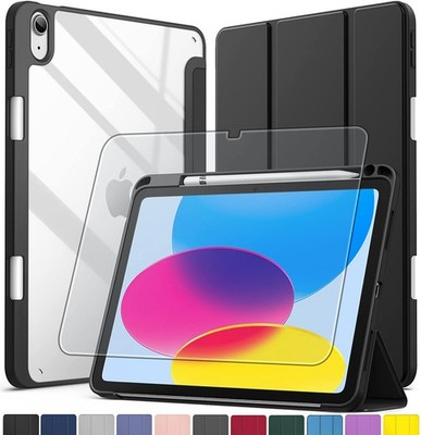 Hülle + 9H Panzerfolie Glas für iPad (A16) 11./10. Gen 2025/2022 Stifthalter -4＊
