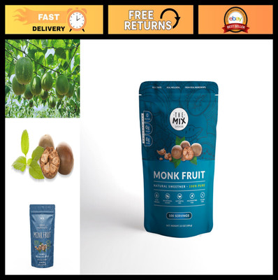 100% Pure Monk Fruit Sweetener, No Erythritol or Artificial Additives, 100g