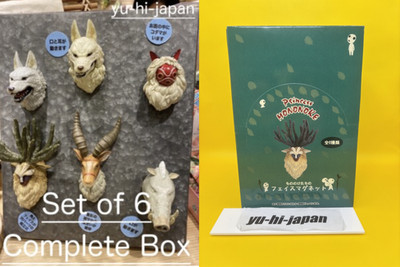 Studio Ghibli Princess Mononoke Face Magnet Box Complete Set Of 6