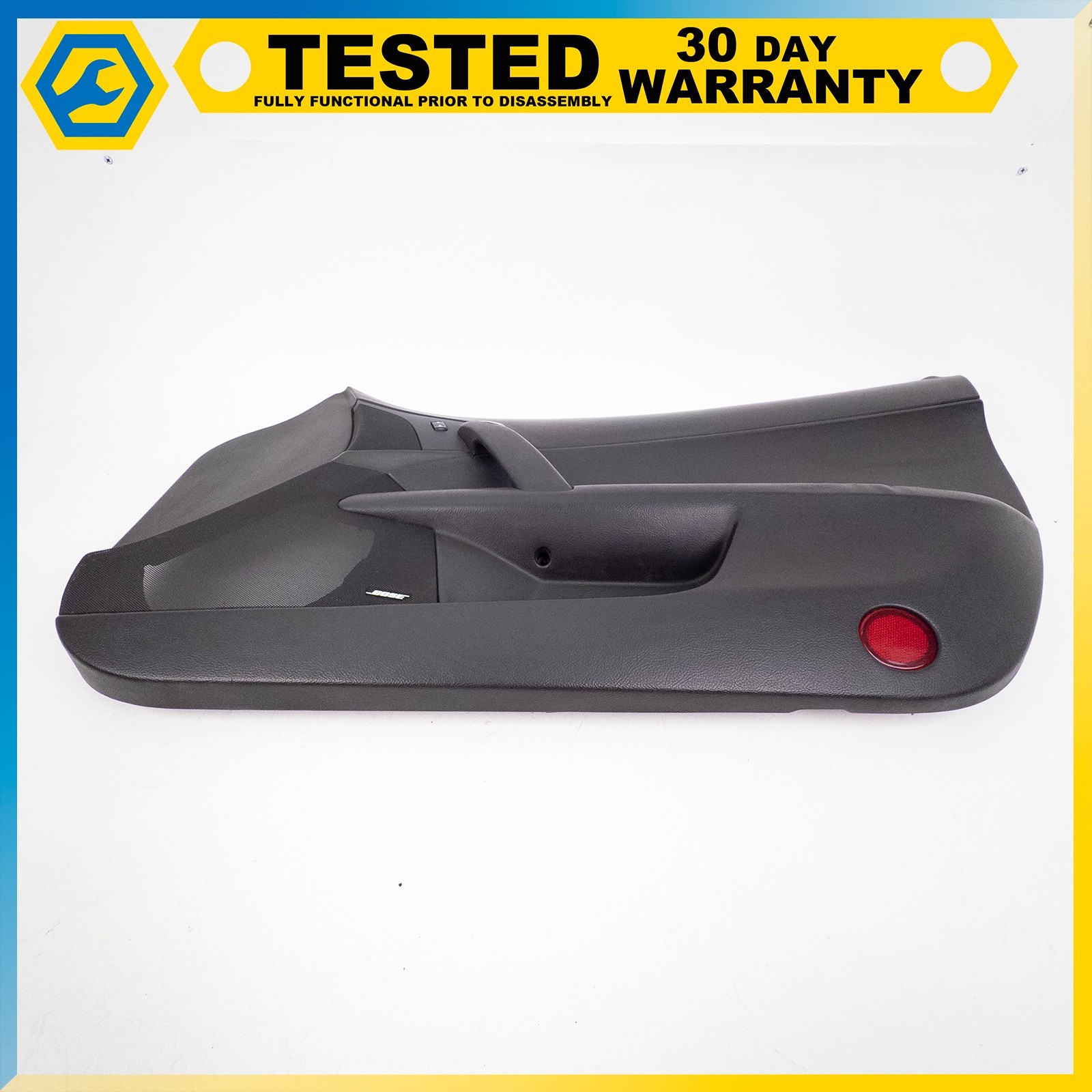05-13 CHEVROLET CORVETTE C6 FRONT RIGHT SIDE INTERIOR DOOR PANEL BLACK OEM