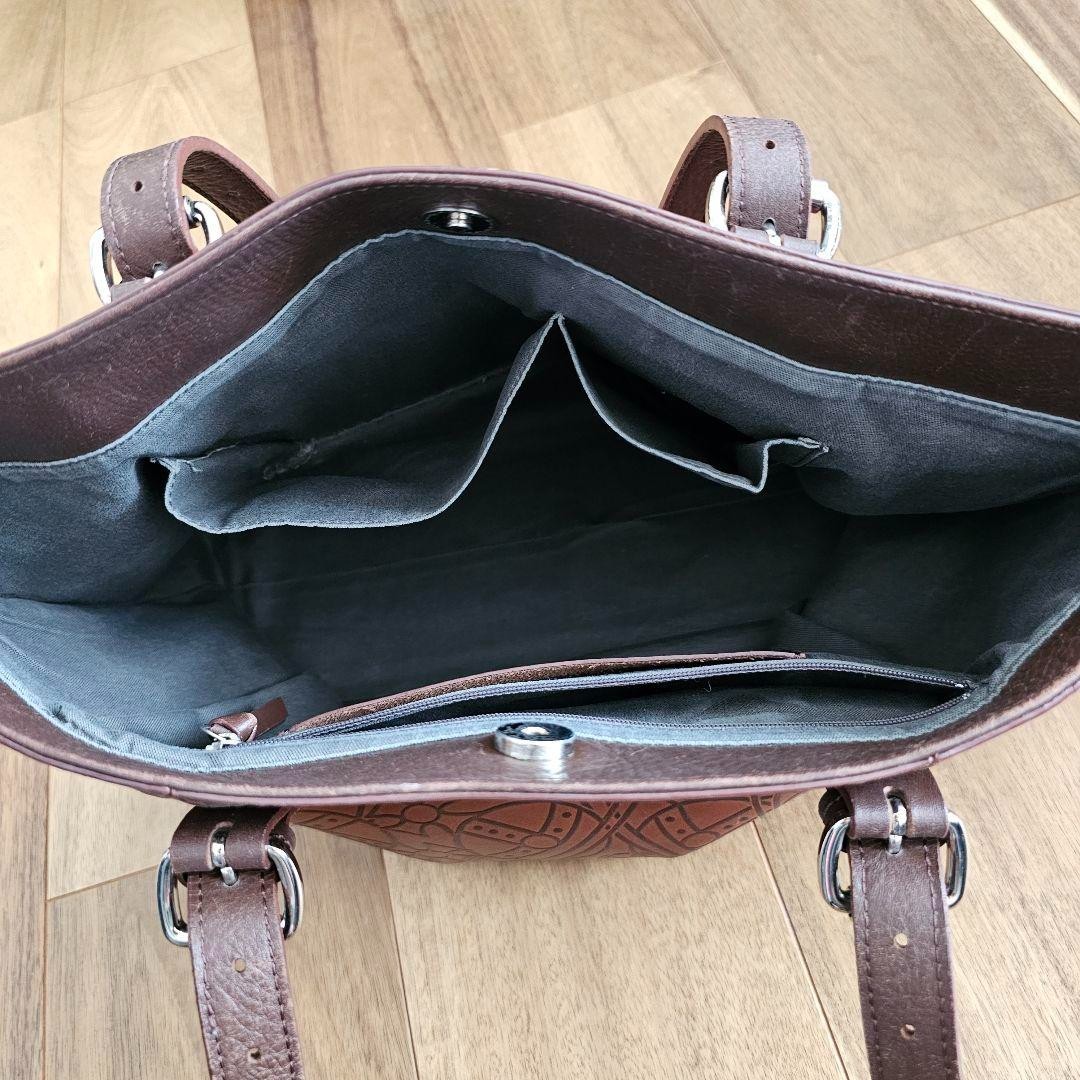 Vivienne Westwood Women's Tote Bag Handbag Orb Pattern Leather